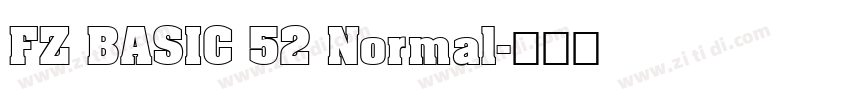 FZ BASIC 52 Normal字体转换